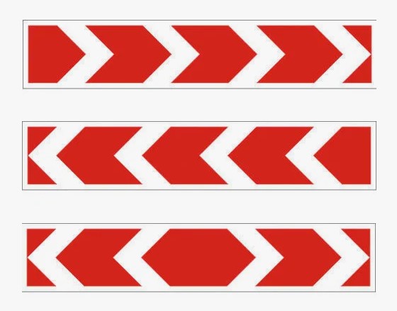 Дорожный знак 1.34.1-1.34.3 (500х2250 мм) светодиодный